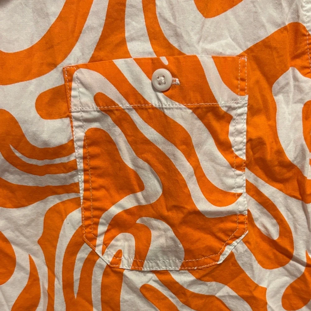 Abound Men's Vibrant Orange Swirl Shirt - Picture 3 of 4